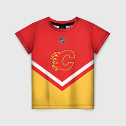 Детская футболка 3D Calgary Flames эмблема