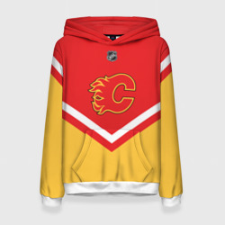 Женская толстовка 3D Calgary Flames эмблема