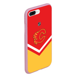 Чехол для iPhone 7Plus/8 Plus матовый Calgary Flames эмблема - фото 2