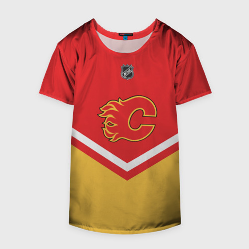 Накидка на куртку 3D Calgary Flames эмблема, цвет 3D печать - фото 4