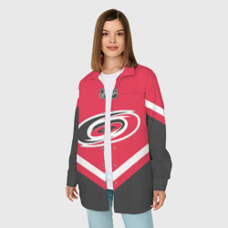 Женская рубашка oversize 3D Carolina Hurricanes - фото 2