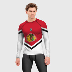 Мужской рашгард 3D Chicago Blackhawks - фото 2