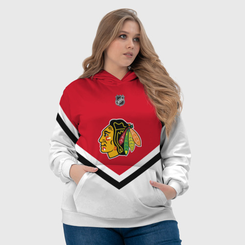 Женская толстовка 3D Chicago Blackhawks, цвет 3D печать - фото 6