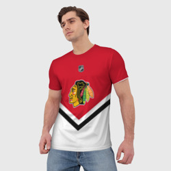 Мужская футболка 3D Chicago Blackhawks - фото 2