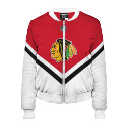 Женский бомбер 3D Chicago Blackhawks