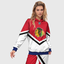 Женский костюм с толстовкой 3D Chicago Blackhawks - фото 2