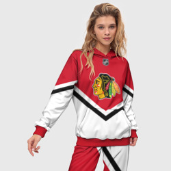 Женский костюм с толстовкой 3D Chicago Blackhawks - фото 2