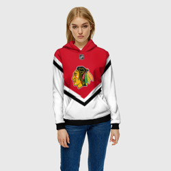 Женская толстовка 3D Chicago Blackhawks - фото 2