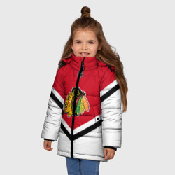 Зимняя куртка для девочек 3D Chicago Blackhawks - фото 2