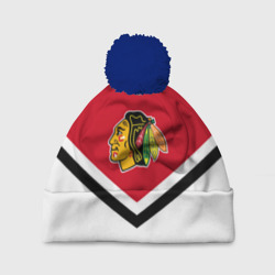 Шапка 3D c помпоном Chicago Blackhawks