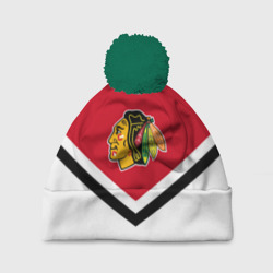 Шапка 3D c помпоном Chicago Blackhawks