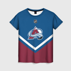 Женская футболка 3D Colorado Avalanche