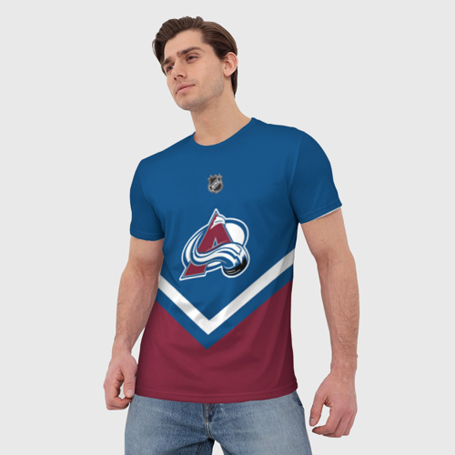 Мужская футболка 3D Colorado Avalanche, цвет 3D печать - фото 3