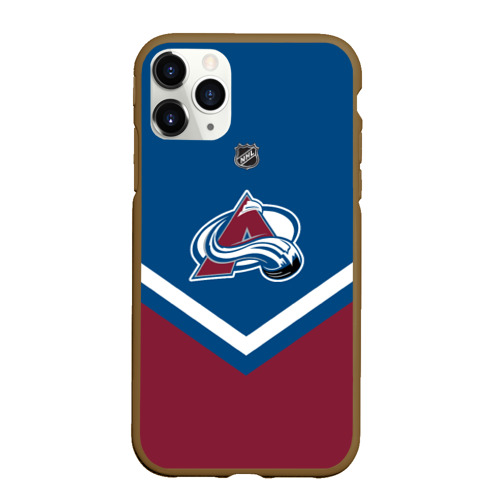 Чехол для iPhone 11 Pro Max матовый Colorado Avalanche, цвет коричневый