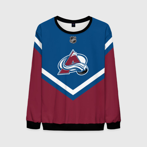 Мужской свитшот 3D Colorado Avalanche, цвет черный