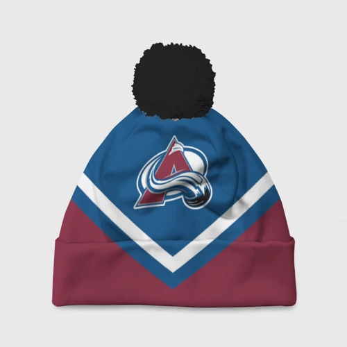 Шапка 3D c помпоном Colorado Avalanche