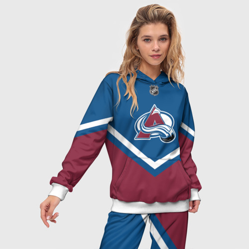 Женский костюм с толстовкой 3D Colorado Avalanche - фото 3