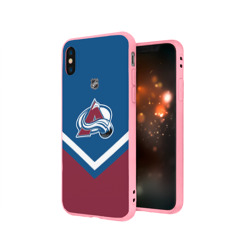 Чехол для iPhone X матовый Colorado Avalanche - фото 2