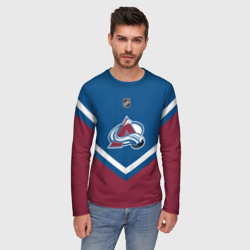 Мужской лонгслив 3D Colorado Avalanche - фото 2