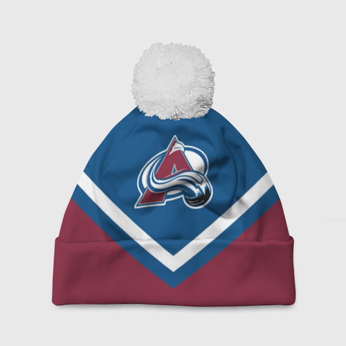 Шапка 3D c помпоном Colorado Avalanche