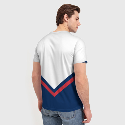 Мужская футболка 3D Columbus Blue Jackets, цвет 3D печать - фото 4