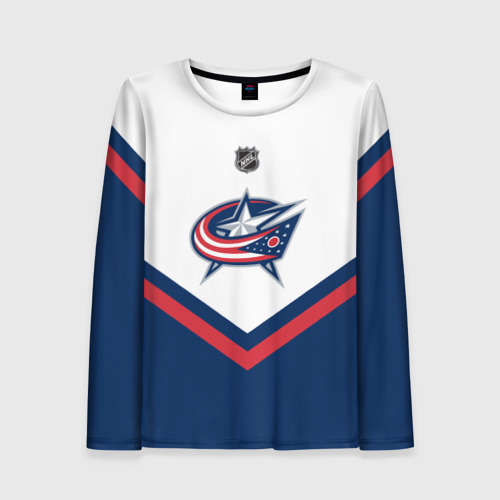 Женский лонгслив 3D Columbus Blue Jackets, цвет 3D печать