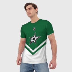 Мужская футболка 3D Dallas Stars - фото 2