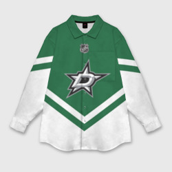 Женская рубашка oversize 3D Dallas Stars