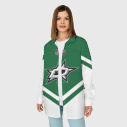 Женская рубашка oversize 3D Dallas Stars - фото 2