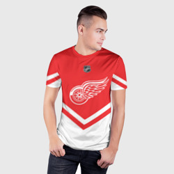 Мужская футболка 3D Slim Detroit Red Wings - фото 2