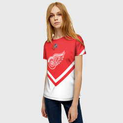 Женская футболка 3D Detroit Red Wings - фото 2