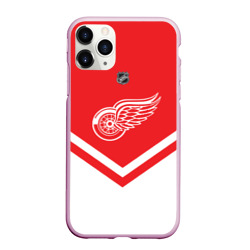 Чехол для iPhone 11 Pro Max матовый Detroit Red Wings