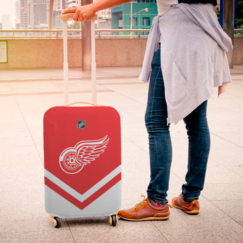 Чехол для чемодана 3D Detroit Red Wings, цвет 3D печать - фото 4