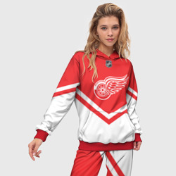 Женский костюм с толстовкой 3D Detroit Red Wings - фото 2