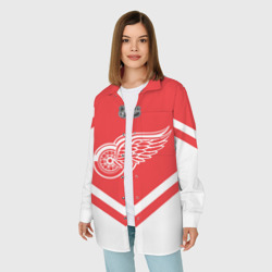 Женская рубашка oversize 3D Detroit Red Wings - фото 2