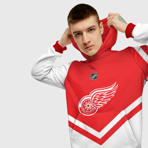 Мужская толстовка 3D Detroit Red Wings, цвет красный - фото 5