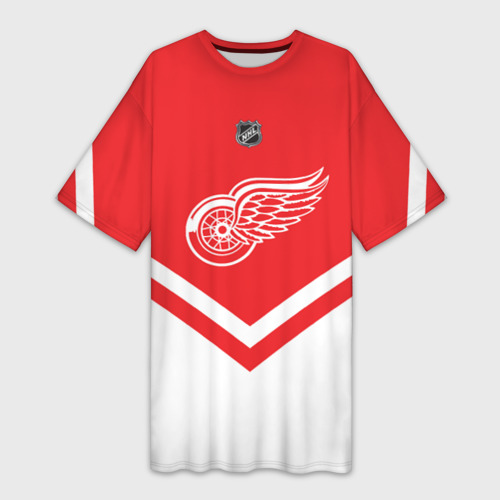 Платье-футболка 3D Detroit Red Wings, цвет 3D печать
