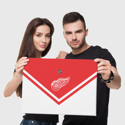 Холст прямоугольный Detroit Red Wings, цвет 3D печать - фото 5