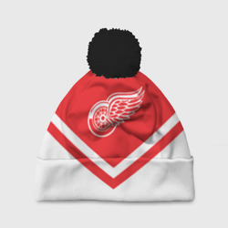 Шапка 3D c помпоном Detroit Red Wings