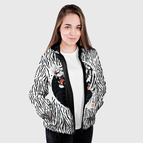 Женская куртка 3D Yin Yang Tigers, цвет черный - фото 4