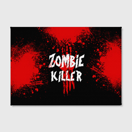 Холст прямоугольный Zombie Killer, цвет 3D печать - фото 2