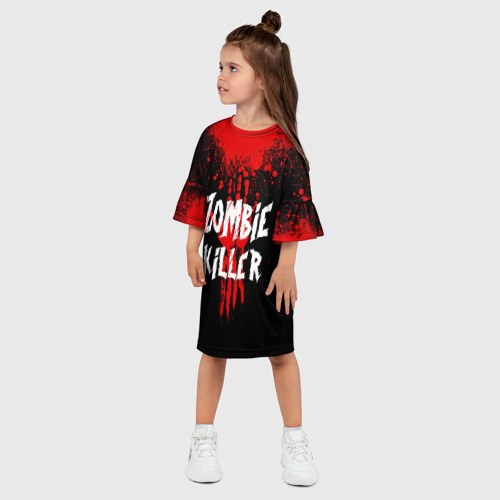 Детское платье 3D Zombie Killer, цвет 3D печать - фото 3