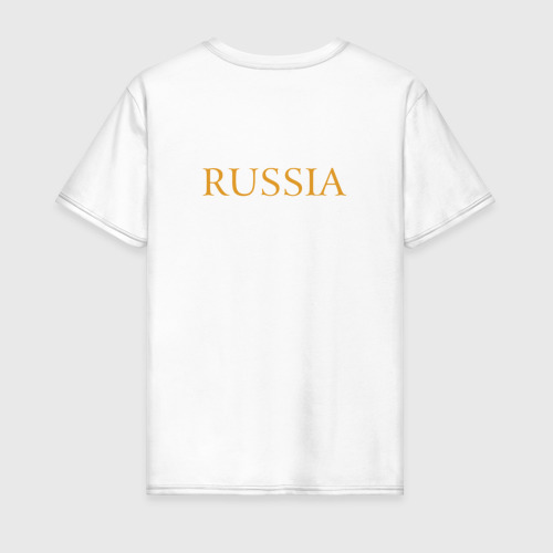 Мужская футболка хлопок Russia Forever, цвет белый - фото 2