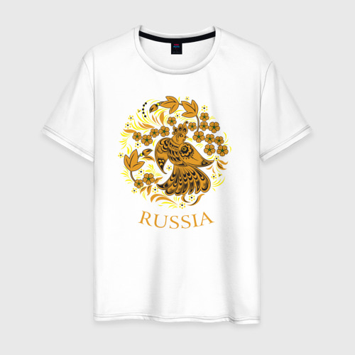 Мужская футболка хлопок Russia Forever, цвет белый