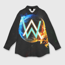 Мужская рубашка oversize 3D Alan Walker 5