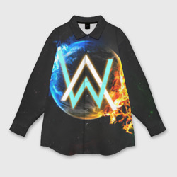 Женская рубашка oversize 3D Alan Walker 5