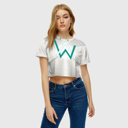 Женская футболка Crop-top 3D Alan Walker 7 - фото 2