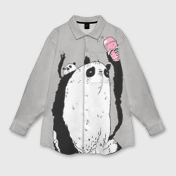 Женская рубашка oversize 3D Panda