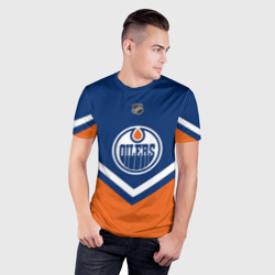 Мужская футболка 3D Slim Edmonton Oilers - фото 2