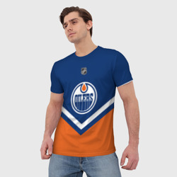 Мужская футболка 3D Edmonton Oilers - фото 2